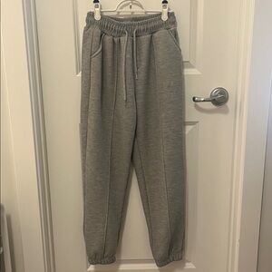 Gray Thick Fleece Women’s Jogger Pants – Size S